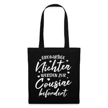 Les grandes nièces sont promues cousine - Sac en tissu - noir - Devant