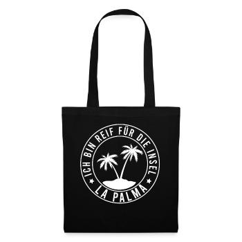 Urlaub – Shirt La Palma Strand Geschenk - Stoffbeutel - Schwarz - Vorne
