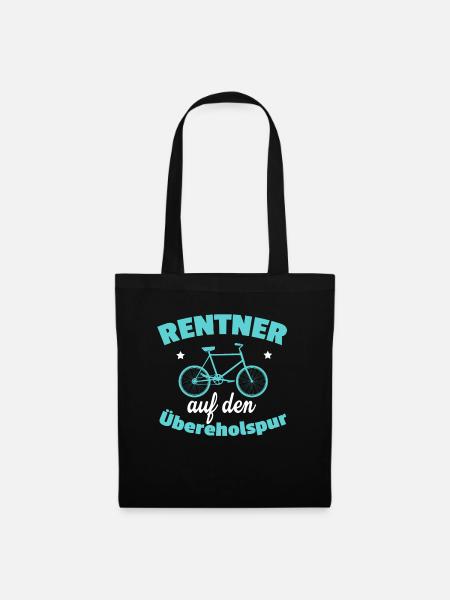 Fahrrad – Shirt Radsport Radeln Geschenk - Stoffbeutel - Schwarz
