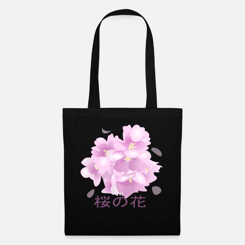 Cherry Blossoms - Tote Bag - black
