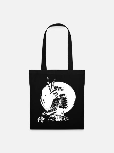 Japanischer Samurai - Stoffbeutel - Schwarz