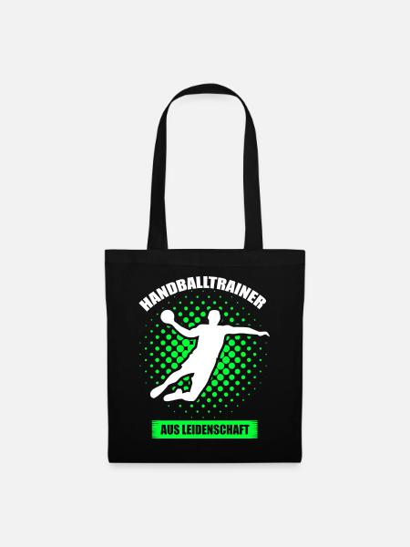 Handballtrainer aus Leidenschaft - Stoffbeutel - Schwarz