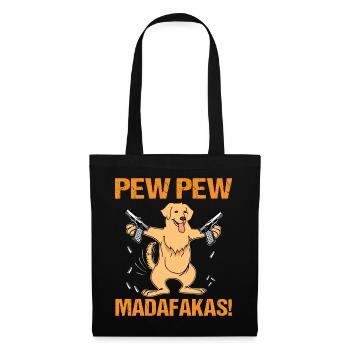 Amateur de chiens rétro chiens motif papa - Sac en tissu - noir - Devant