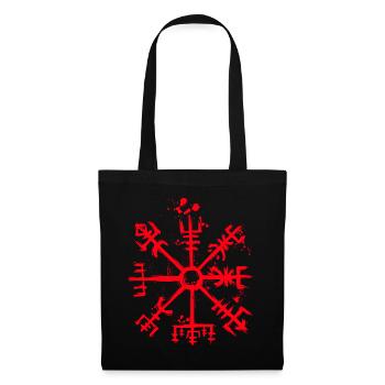 Vegvisir - Viking Compass - Norse Mythology - Stoffbeutel - Schwarz - Vorne