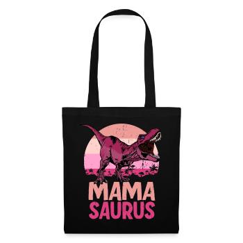 Mama Saurus Mamasaurus Dinosaur Family - Tote Bag - black - Front