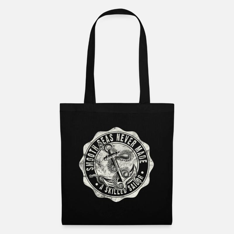 Mers lisses - Sac en tissu - noir