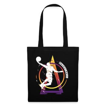 Basketteur Basketteur Dunking Vintage Retro - Sac en tissu - noir - Devant