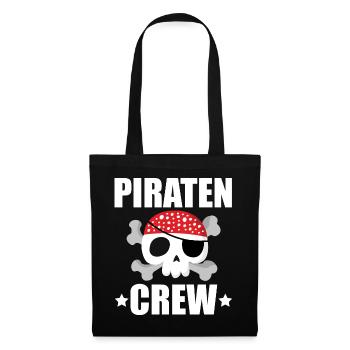 Piraten CREW - Stoffbeutel - Schwarz - Vorne
