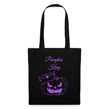 Kürbis König Halloween Design - Stoffbeutel - Schwarz - Vorne