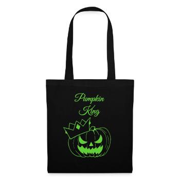 Roi Citrouille - Sac en tissu - noir - Devant