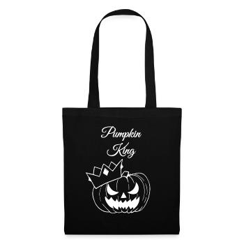Roi Citrouille - Sac en tissu - noir - Devant
