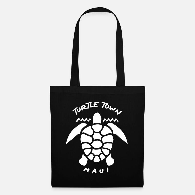Turtle Town Maui - Tote Bag - black