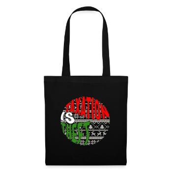 Christmas Shirt, Taxation Is Theft Ugly Xmas Tee, - Tote Bag - black - Front