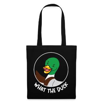 What the Duck Funny Animal Puns - Tote Bag - black - Front