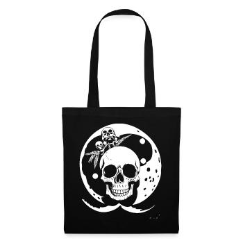 Horror Skull Skull Art Skull Gothic Heavy Metal - Tote Bag - black - Front