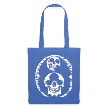 Horror Skull Skull Art Skull Gothic Heavy Metal - Tote Bag - light blue - Front