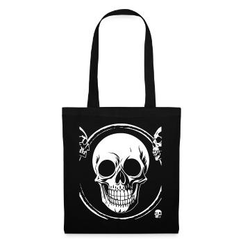 Horror Skull Skull Art Skull Gothic Heavy Metal - Tote Bag - black - Front