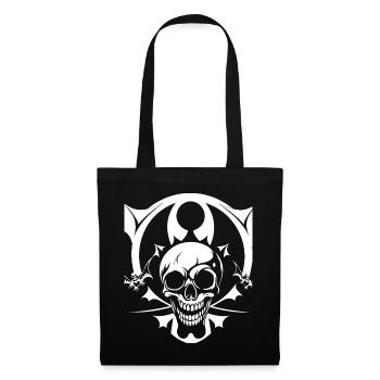 Horror Skull Skull Art Skull Gothic Heavy Metal - Tote Bag - black - Front