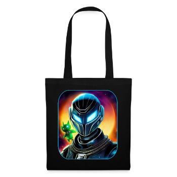 Astronaute de l’espace avec une fée extraterrestre - Sac en tissu - noir - Devant