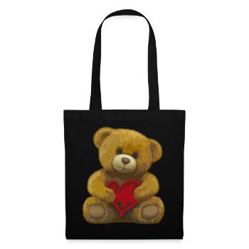 Teddy Bear Cute Love Explanation I Love You Gift - Tote Bag - black - Front