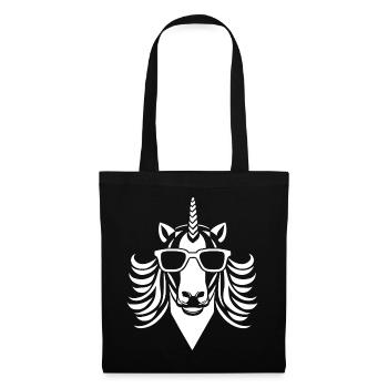 Einhörner Anime Einhorn Manga Märchen Sonnenbrille - Stoffbeutel - Schwarz - Vorne