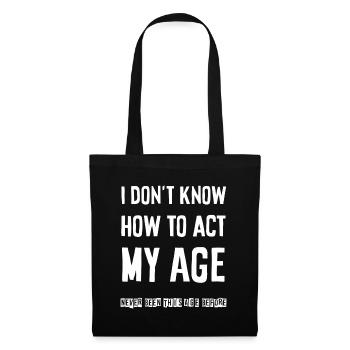 Je ne sais pas comment agir - Sac en tissu - noir - Devant