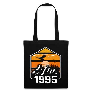 Anniversaire 1995 Millésime 1995 Fabriqué en 1995 - Sac en tissu - noir - Devant