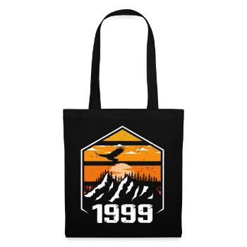 Anniversaire 1999 Millésime 1999 Fabriqué en 1999 - Sac en tissu - noir - Devant