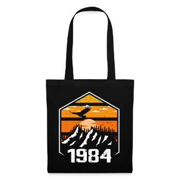 Geburtstag 1984 Jahrgang 1984 Hergestellt im Jahr 1984 - Stoffbeutel - Schwarz - Vorne
