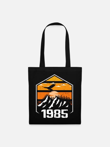 Anniversaire 1985 Millésime 1985 Fabriqué en 1985 - Sac en tissu - noir
