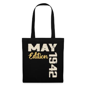 May 1942 Birthday May 1942 Gift May 1942 May - Tote Bag - black - Front