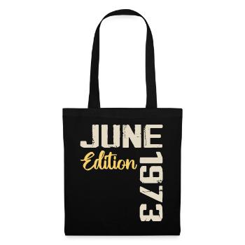 Né(e) en Juin 1973 Cadeau Juin 1973 Anniversaire - Sac en tissu - noir - Devant