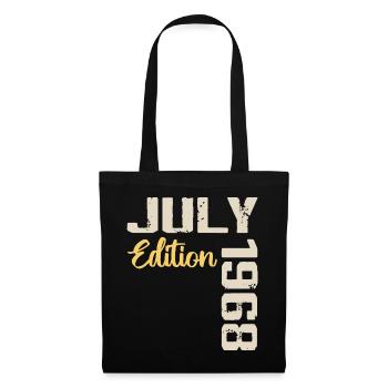 Juillet 1968 Chemise D’anniversaire Juillet 1968 - Sac en tissu - noir - Devant