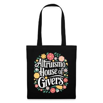 Altruisme Don désintéressé Donner d’école - Sac en tissu - noir - Devant
