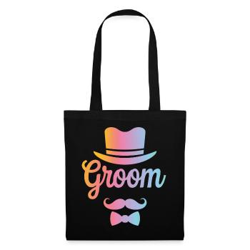 Groom Wedding Marriage - Tote Bag - black - Front