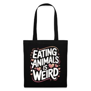 Végétarien Végétalien Végétarien Végétarien - Sac en tissu - noir - Devant