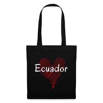 J’aime l’Équateur, fierté équatorienne - Sac en tissu - noir - Devant
