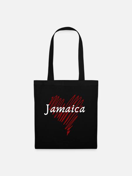 I Love Jamaica, Made in Jamaica - Stoffbeutel - Schwarz