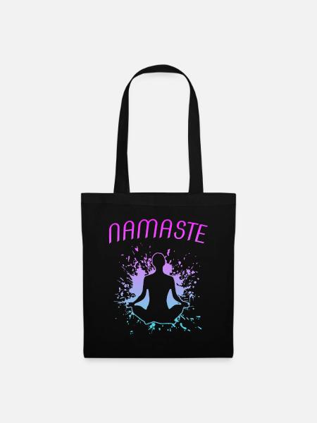Yoga Namaste Om  - Stoffbeutel - Schwarz