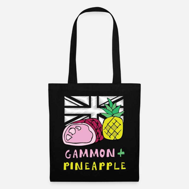 Gammon Pineapple Pop Art Tee - Tote Bag - black