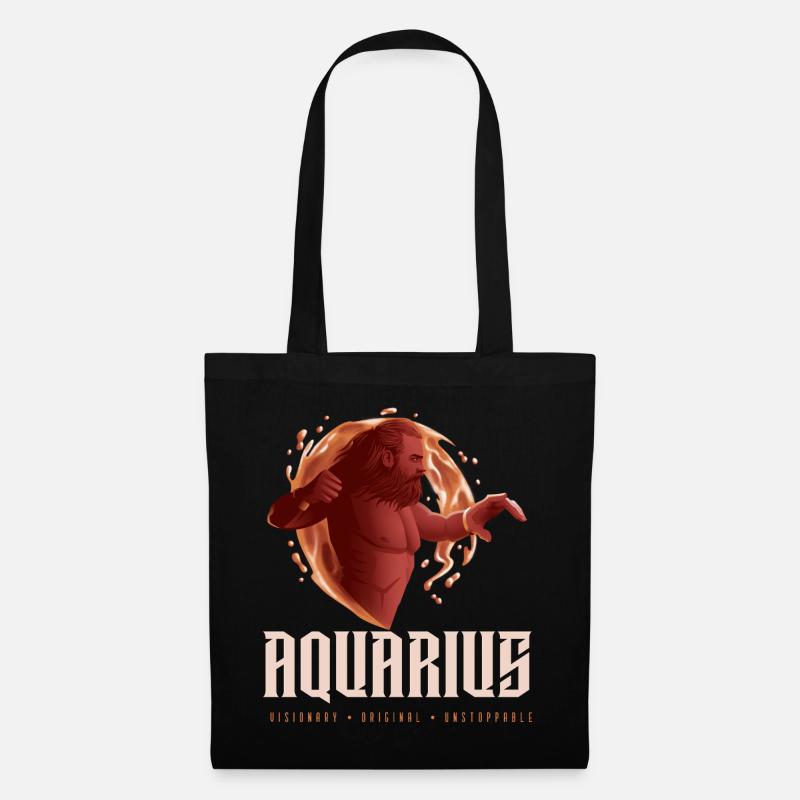 Verseau - Sac en tissu - noir