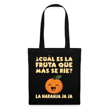 Professeur d’espagnol à l’école Funny Maestra - Sac en tissu - noir - Devant