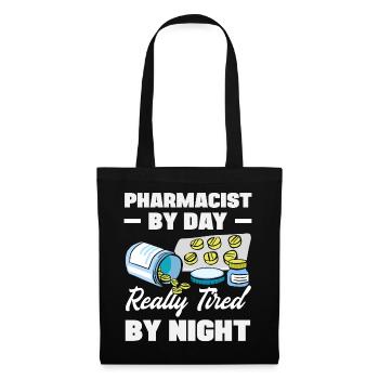Apotheker Pharmazeutisch-technischer - Stoffbeutel - Schwarz - Vorne