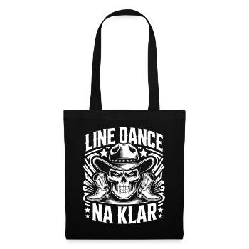 Line Dance Skull Cowboy - Tote Bag - black - Front