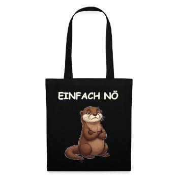 Funny Saying Otter - Tote Bag - black - Front