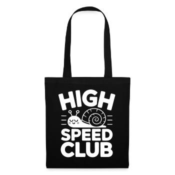 High Speed Club Schnecke - Stoffbeutel - Schwarz - Vorne