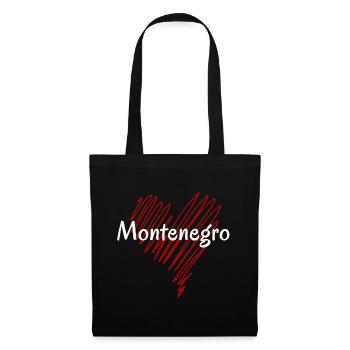 I love Montenegro, heart Montenegro - Tote Bag - black - Front