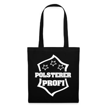 Geschenk für Polsterer - Stoffbeutel - Schwarz - Vorne