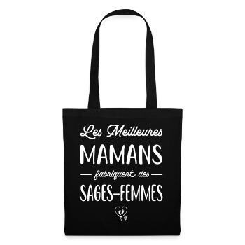 Les meilleures mamans fabriquent des sages-femmes - Sac en tissu - noir - Devant