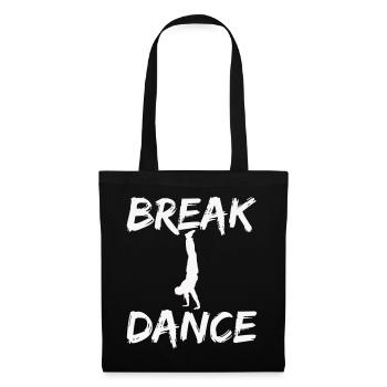 Breakdance Silhouette Motif - Tote Bag - black - Front